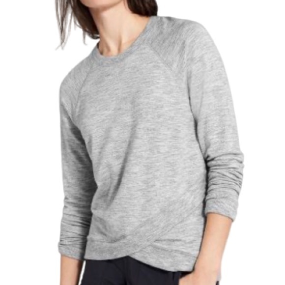 Athleta Criss Cross Long Sleeve Sweater 